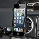 Amzer AMZ95602 Swiveling Air Vent Mount Holder for Apple iPhone 5, iPhone 5S, iPhone SE (Fits All Carriers) - Black