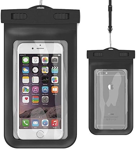 Handsome Universal Waterproof Case Bag Pouch for iPhone 6,6S Plus, 5S, Samsung Galaxy S6, S6 Edge, HTC ONE, SONY Z4, Nexus 6 - Fits Smartphone, iTouch, MP3 player, up to 6-Inch Diagonal