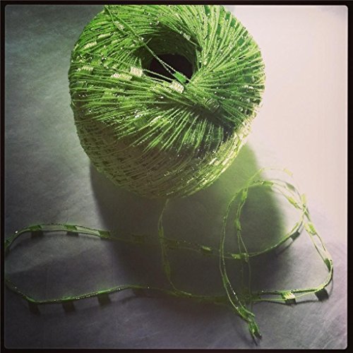 Peridot Glow Mini Ladder Glitz Ice Light Bright Green Sparkly Trellis Yarn 31361