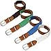 b.m.c BMC Boys 4pc Assorted Color Adjustable Elastic Band With Leather Loop Belt Set