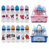 BPA FREE 6-Pack Printed Bottles with Organizer... by BabyVision