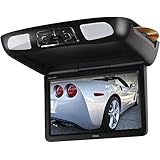 BOSS AUDIO BV12.1MCH 12.1 inch Widescreen Flip down & Swivel Monitor with DVD player, Wireless Remote, 2 pair Wireless Headphone included, includes Black, Gray, Tan interchangeable skins