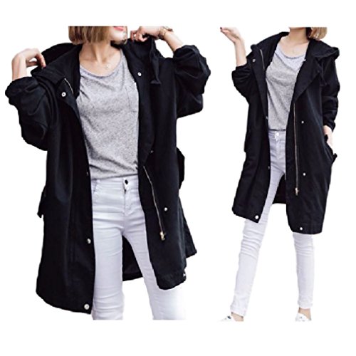 ナナコレクション Nana_Collection 秋 春 フード付き モッズコート 薄手 ミリタリーパーカー ジップアップ 女性 ジャケット コート