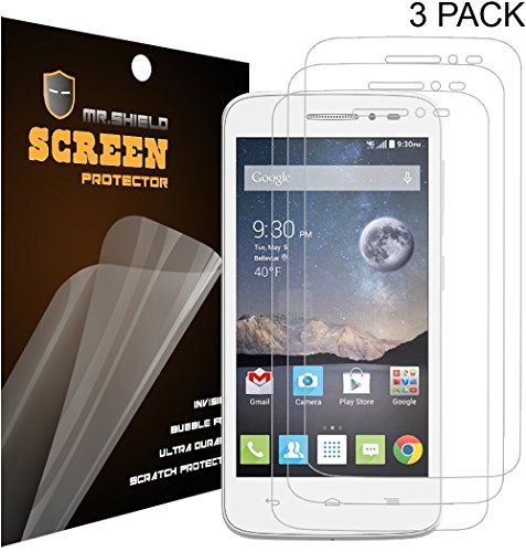Mr Shield For Alcatel OneTouch Pop Astro Premium Clear Screen Protector [3-PACK] with Lifetime Replacement Warranty