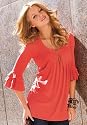 metrostyle Ruffle Sleeve Tunic