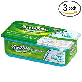 Swiffer Sweeper Wet Mopping Cloths, Open Window Fresh Scent, 24-Count Tubs (Pack of 3)