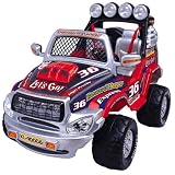 Review Smart Play Zone KL40006B / 12v 2 Seater Huge Off road Kids Ride on toy electric battery powered Rechargeable Mega Jeep - Red