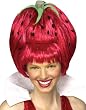 Adult Strawberry Tart Wig - Adult Std.