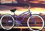 New Micargi 26" Ladies Bike Beach Cruiser Bicycle Pantera Purple
