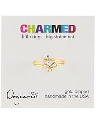 Dogeared Sterling Silver Charmed Small Bow Ring