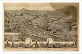Historic Adams, Massachusetts, c. 1882, Bird's Eye View Map (S) (WS)