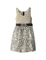 Girls Beaded Acrylic/Brocade/Cotton/Metallic/Polyester/Rayon/Spandex  Dress