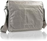 CONVERSE Umhängetasche COATED CANVAS SHOULDER Notebooktasche Grau