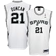 Adidas San Antonio Spurs Tim Duncan Replica Home Jersey