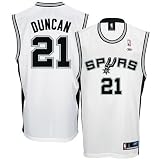 Tim Duncan Jersey: adidas White Replica #21 San Antonio Spurs Jersey