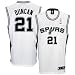 Tim Duncan Jersey: adidas White Replica #21 San Antonio Spurs Jersey