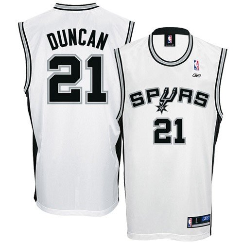adidas San Antonio Spurs Tim Duncan Replica Home Jersey