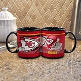 NFL Kansas City Chiefs 11-Ounce Black Helmet Mug (2 Pack)