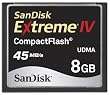 SanDisk 8GB Extreme IV - Compact Flash memory card (SDCFX4-8192-904, Retail Packaging)