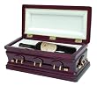 Mahogany Casket Wine Display Case