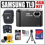 Samsung TL9 10.2MP Digital Camera (Black) + 4GB Accessory Kit