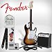 Fender Starcaster Sunburst Electric Stratocaster Guitar Kit – Includes: Guitar Stand, Strap, 10 Watt Amp, 10′ Cable, Guitar Tuner, Strings and Fender/GoDpsMusic 12 Pack Pick Sampler Pack and Info sheet (DPS-FN-SAMPLER)