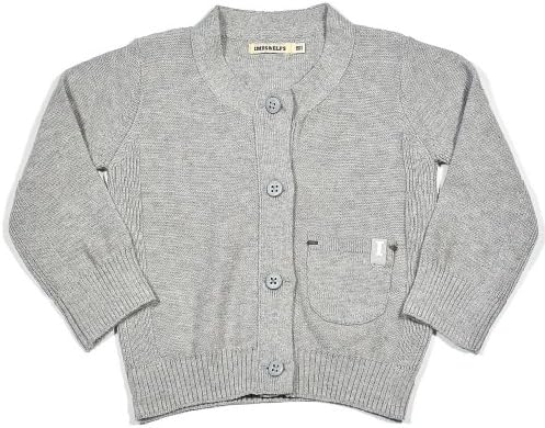 Imps and Elfs Baby Cardigan in Whisper Grey-6mo