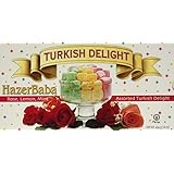 Hazerbaba Turkish Delight with Rose, Lemon & Mint - 1lb