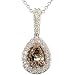 JPM Collection Pear Drop Chocolate Diamond Pendant