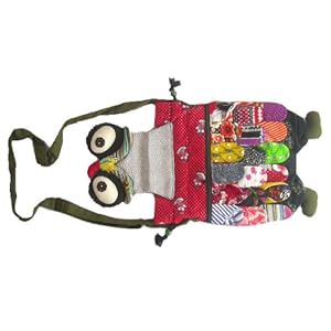 Thai Handmade Adorable Patchwork Owl Sling Bag Shoulder Bag Full Color 1