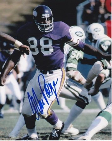 Alan Page Autographed/Hand Signed Minnesota Vikings 8x10 Photo