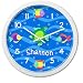 Olive Kids - Somethin' Fishy Personalized Clock (White)