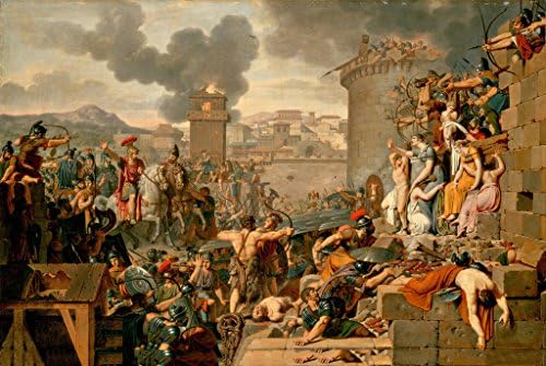 Printed One-picture Poster Modern Oil Painting on Canvas Greek Mythology War Picture Home Deco