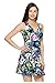 G2 Chic Women's Ruffled Strapless Printed Summer Hi-Lo Dress