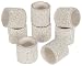 KAF Home Eclectic Ivory Beads Napkin Ring, Set of 8