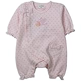 《秋冬春対応》 LoveLoveKids(ラブラブキッズ)裏起毛水玉Ptモンキーオール 70cm/ピンク NO.KK-31-3965