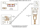 Toyota Camry (set 2) Dash Trim Kit 97-01 - 26 pieces - American Rosewood (25-221)