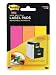 Post-it Super Sticky Removable Label Pads, 1 x 3 Inches, Fushia, Orange, and Yellow, 75 Labels per pack (3 Pads) (2900-FOY)