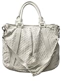 Review   / Burberry Heather Woven White Leather Shoulder Bag 3201163