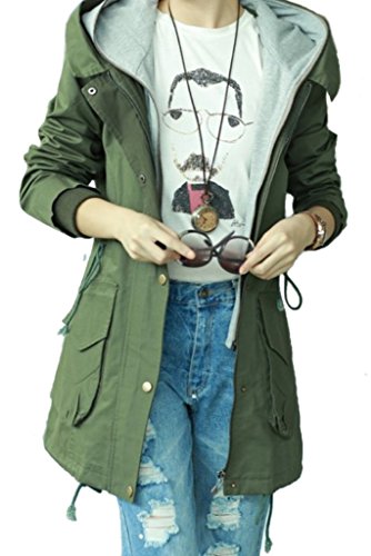 人気　春のファッション　ミリタリートレンチコートです　旅先・外出にサクッとコーデ簡単＆着こなし感に溢れます　人気のアイテム　人気色：ベージュ系・緑　『限定・巾着袋付き』