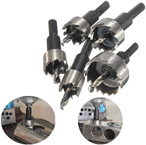 Drillzone 5pcs Hole Saw Tooth HSS Hole Saw Cutter Drill Bit Set 16/18.5/20/25/30mm