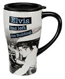 Vandor 47251 Elvis Presley Ceramic Travel Mug, Multicolored, 16-Ounce
