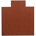 Bamboo Roll-Up Chair Mat - Dark Cherry (57Lx55W")