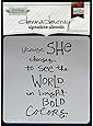 Donna Downey Stencils, She Chooses, 8.5 by 8.5-Inch