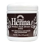 Rainbow Research Henna Hair Color and Conditioner Persian Dark Brown (Sable), 4 Ounce