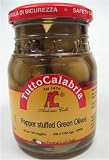 Tutto Calabria Hot Pepper Stuffed Green Olives 10.2 Oz.