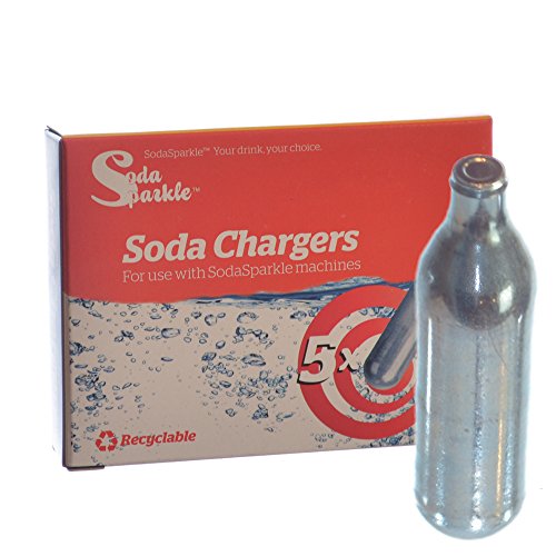 Soda Sparkle Co2 Gas Seltzer Cartridges Compatible w/ SodaSparkle and