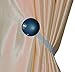 Ayygift Elegant Classic Pearl Magnetic Curtain Lace Rope Tieback Wrap Holdbacks - Set of 2 (Blue)