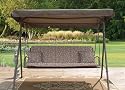 Outdoor Patio Furniture: 3-Seater Canopy Swing