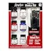Angelus Leather Paint Basics Kit, Contains 1 Ounce Bottles of Black, White, Red, Blue, Green and Preparer, Plus a 5-Piece Angelus Brush Set (799-01-KIT)